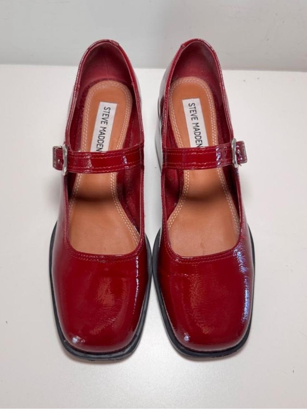 Steve Madden Red Lisbon Mary Jane’s - Picture 5 of 8